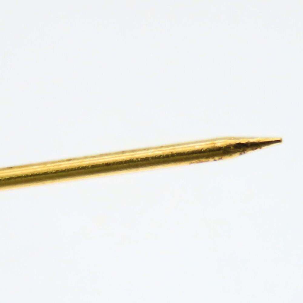 CHANEL Authentic Gold Logo Brooch - Picture 5 of 8